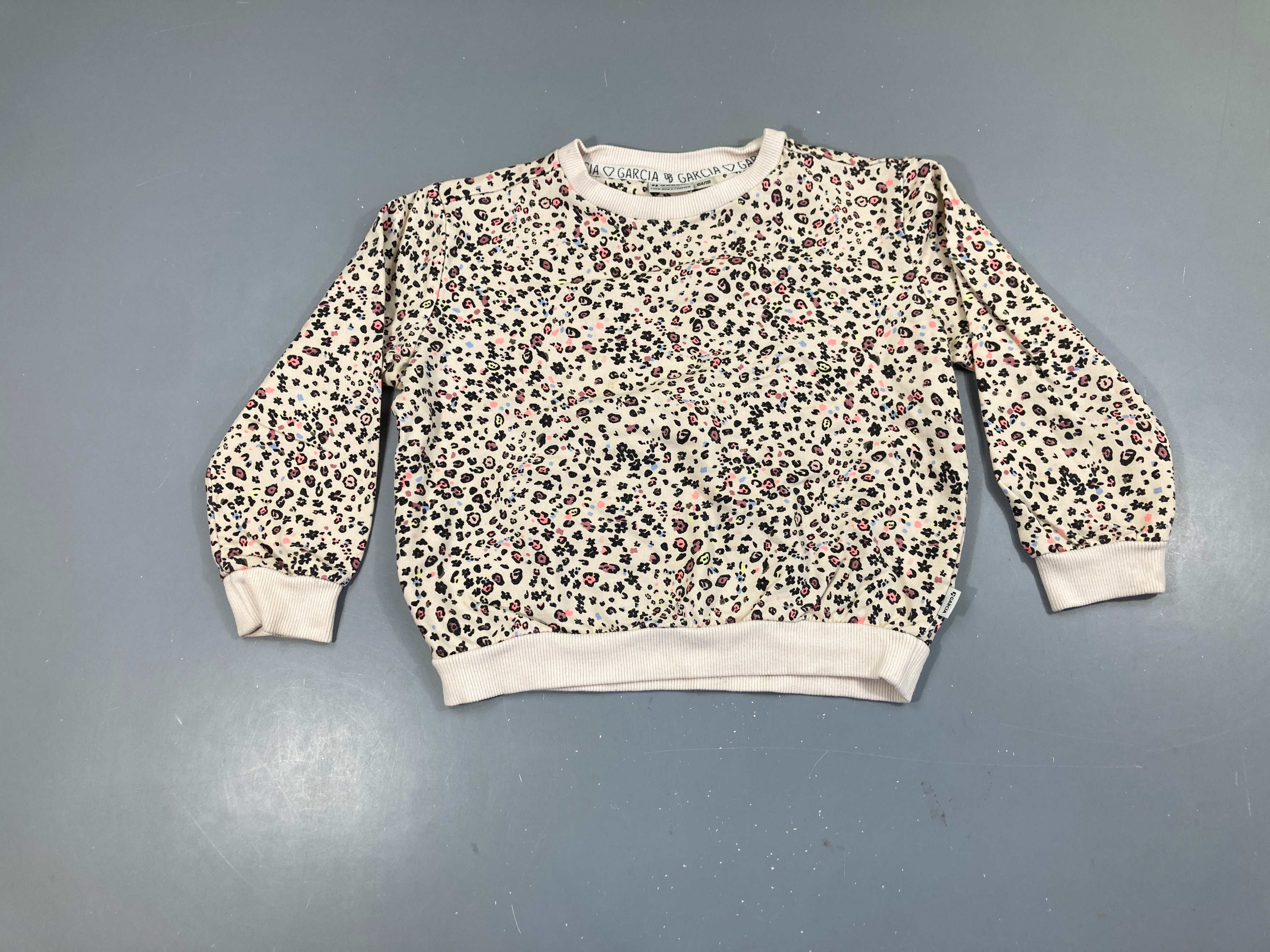 Sweat beige léopard