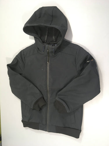 Veste à capuche softshell bleu marine, moins cher chez Petit Kiwi