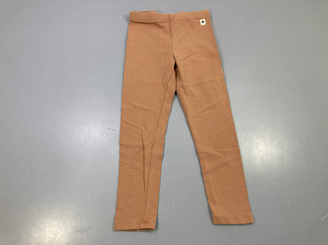 Legging camel uni, étiquette cœur, moins cher chez Petit Kiwi