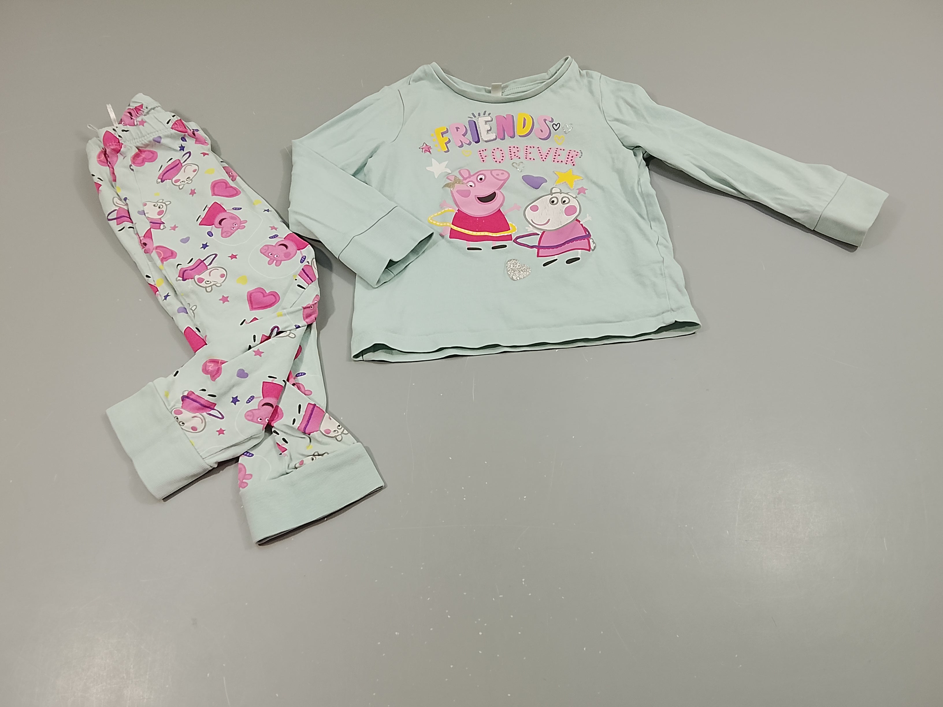 Pyjama 2pcs jersey bleu Peppa Pig 