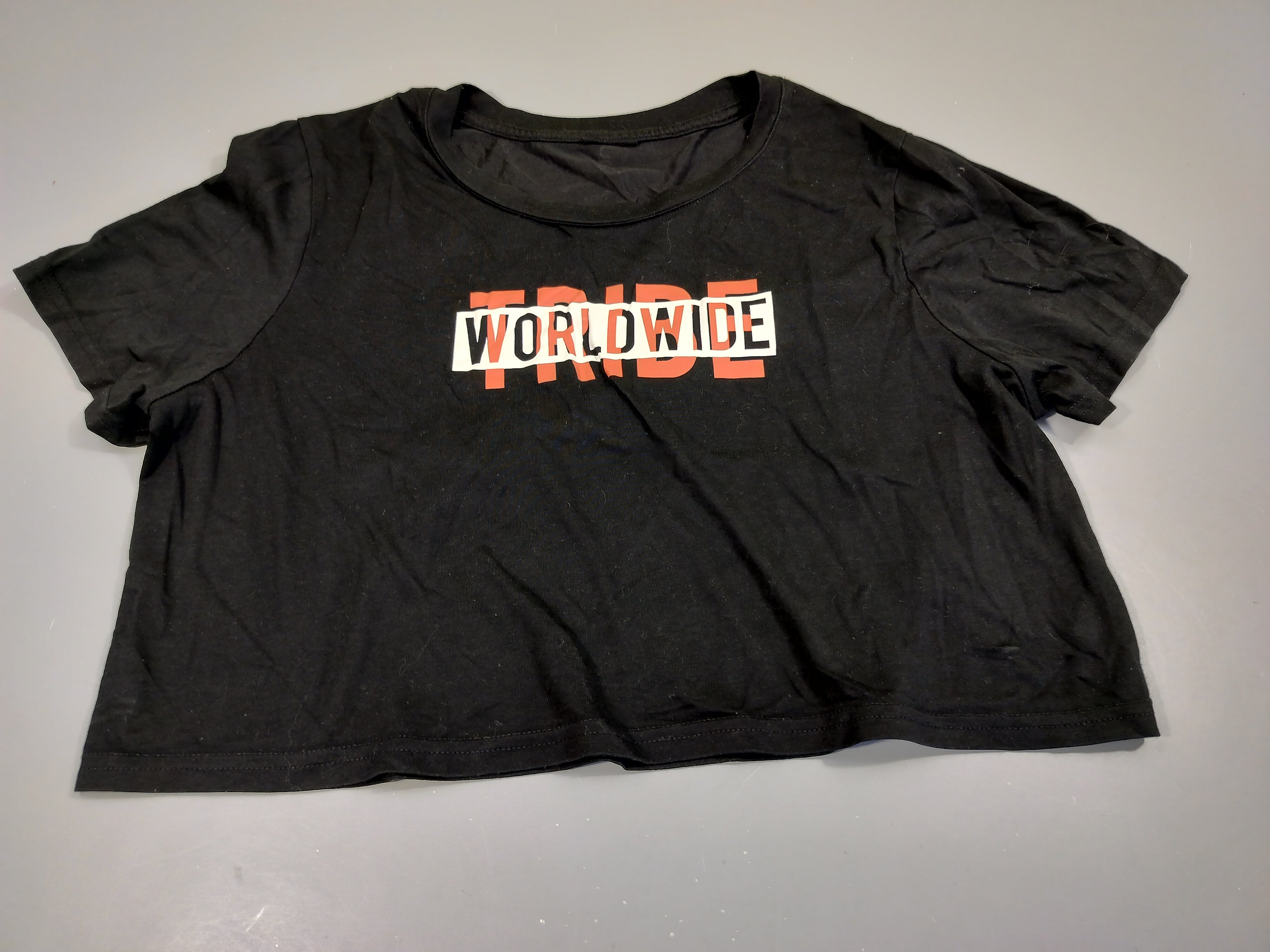 T-shirt m.c crop top noir 