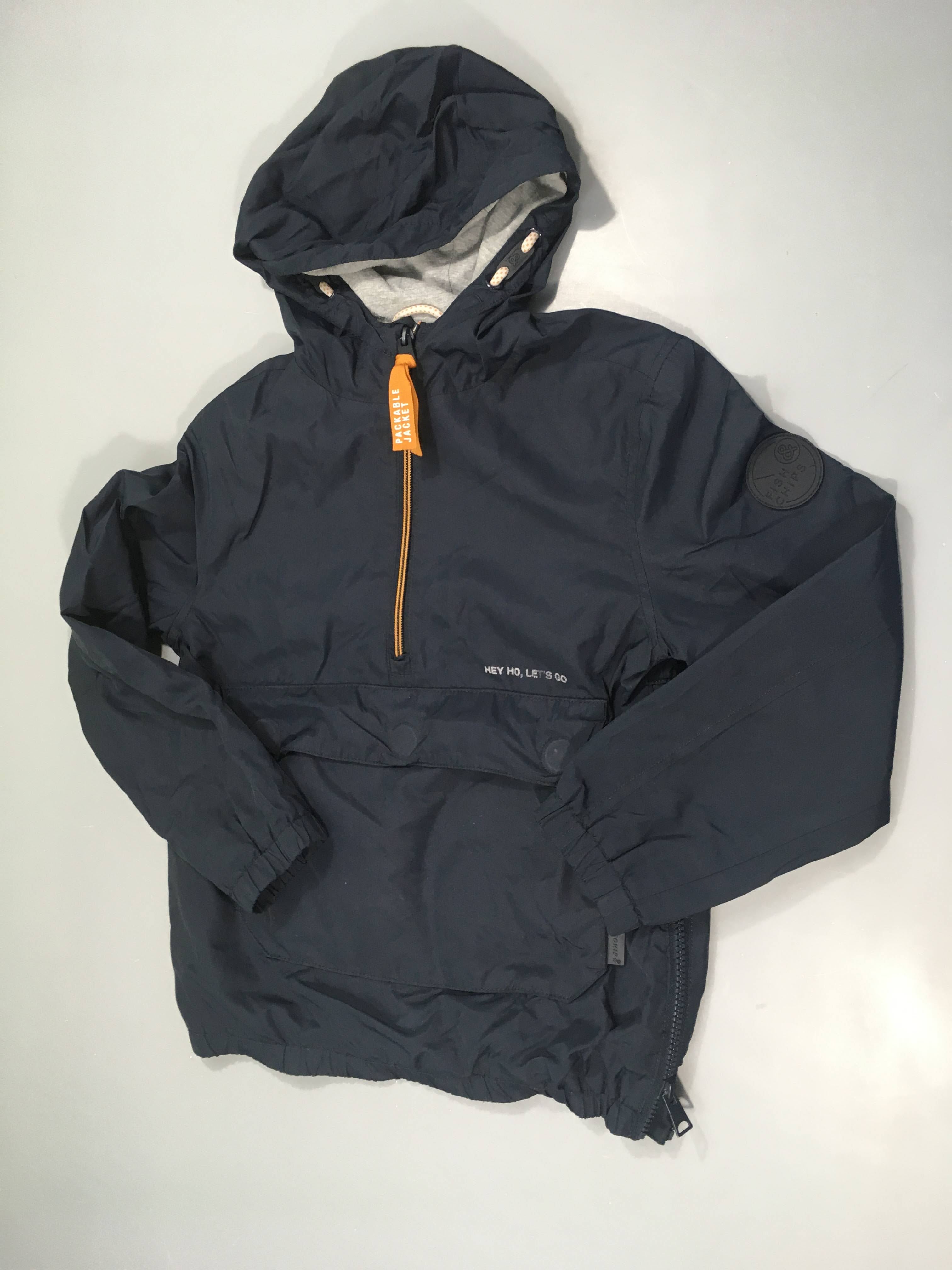 Veste coupe vent bleu marine doublée jersey