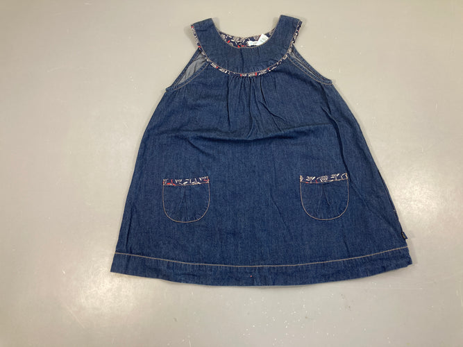 Robe s.m denim foncé, moins cher chez Petit Kiwi