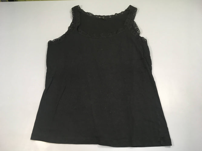 Top jersey noir dentelles, moins cher chez Petit Kiwi