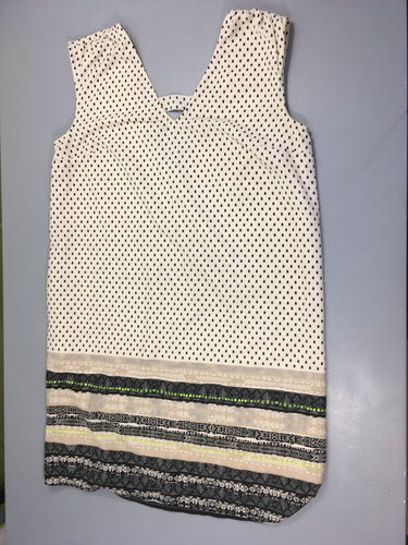 Robe s.m mousseline beige pois, moins cher chez Petit Kiwi