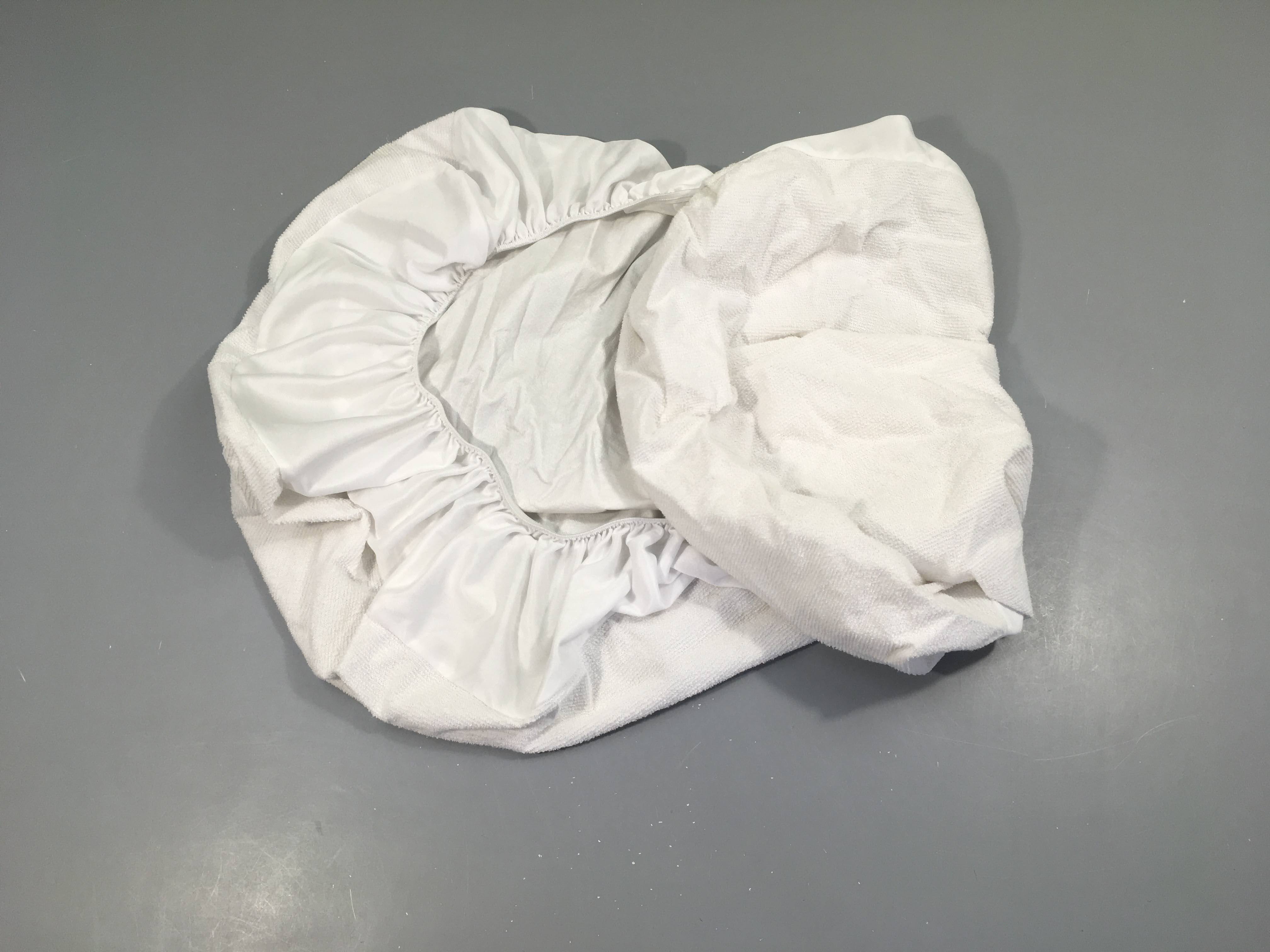 Alèse drap housse imperméable éponge blanc, 40x80cm