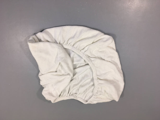 Drap housse en éponge blanc pour berceau, moins cher chez Petit Kiwi