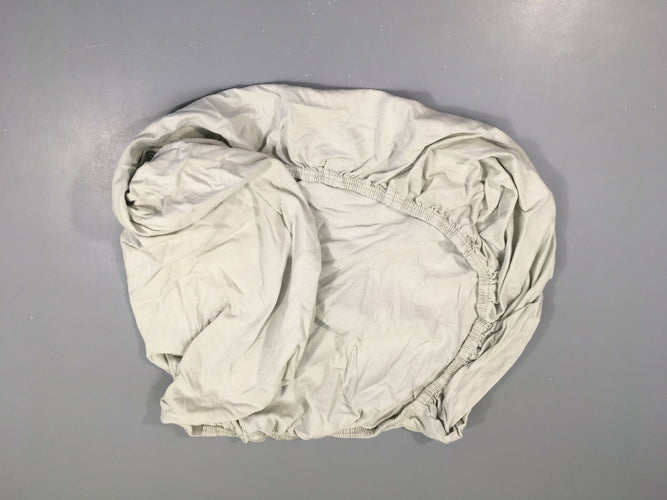 Drap housse pour berceau jersey gris, 50x90x8cm, moins cher chez Petit Kiwi