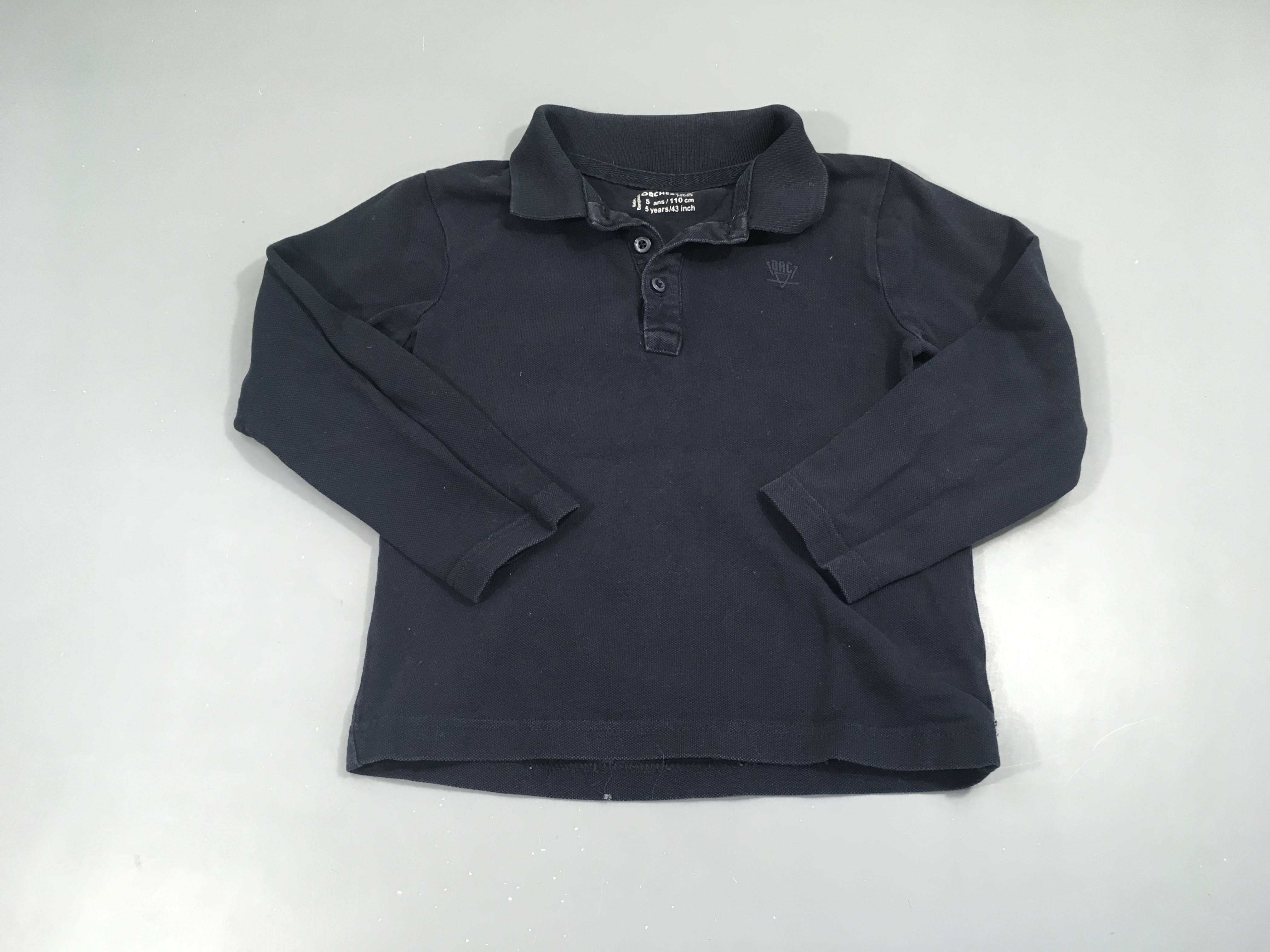 Polo m.l bleu marine