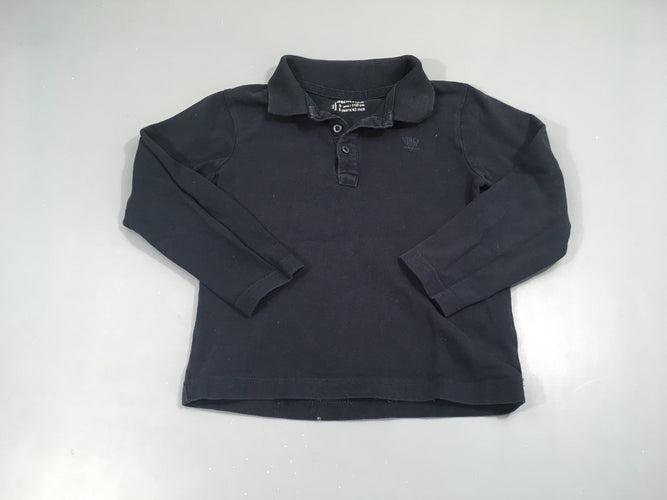 Polo m.l bleu marine, moins cher chez Petit Kiwi