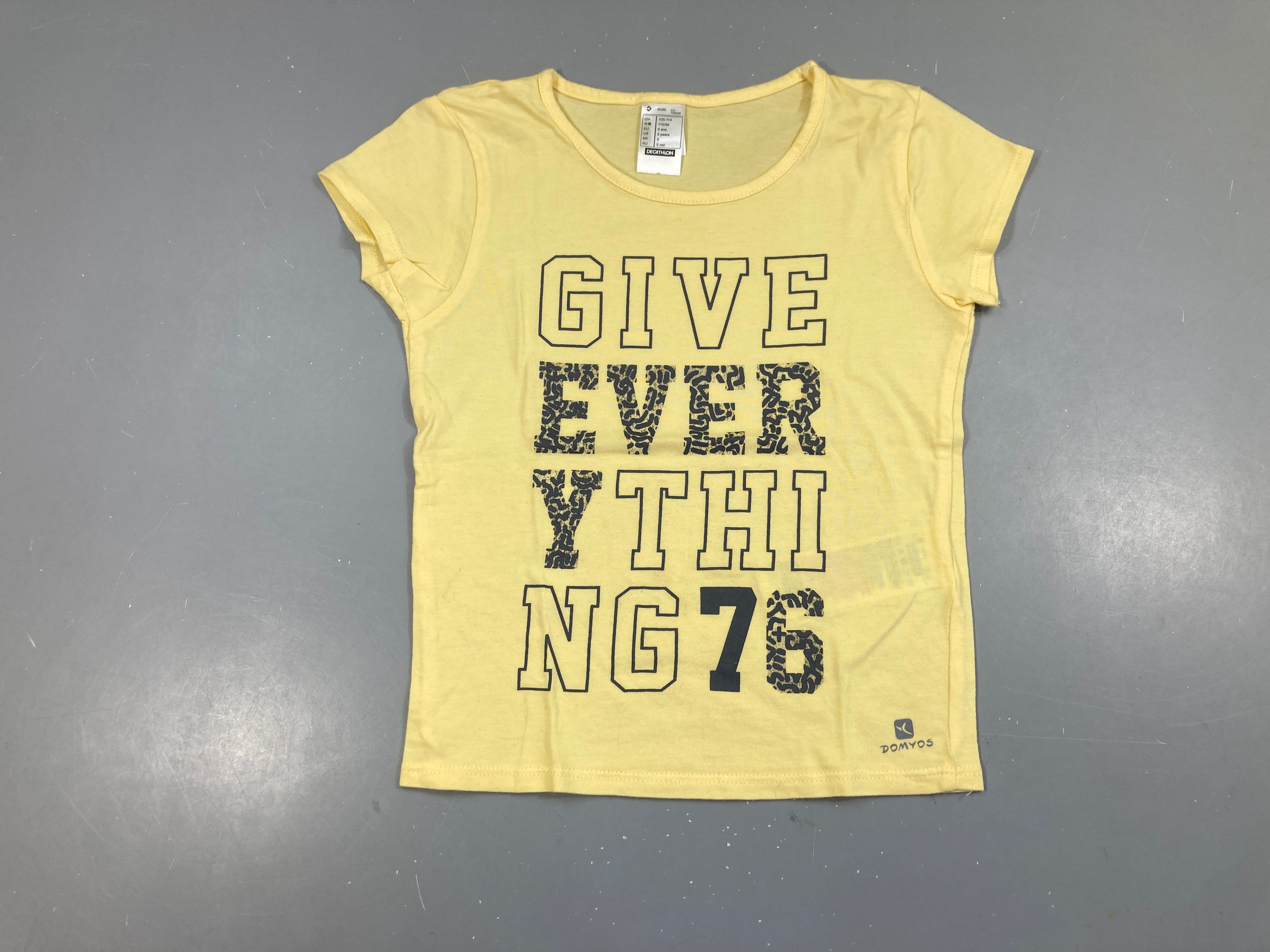 T-shirt m.c jaune Give it