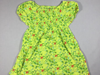 Robe m.c verte fleurie - s.moke