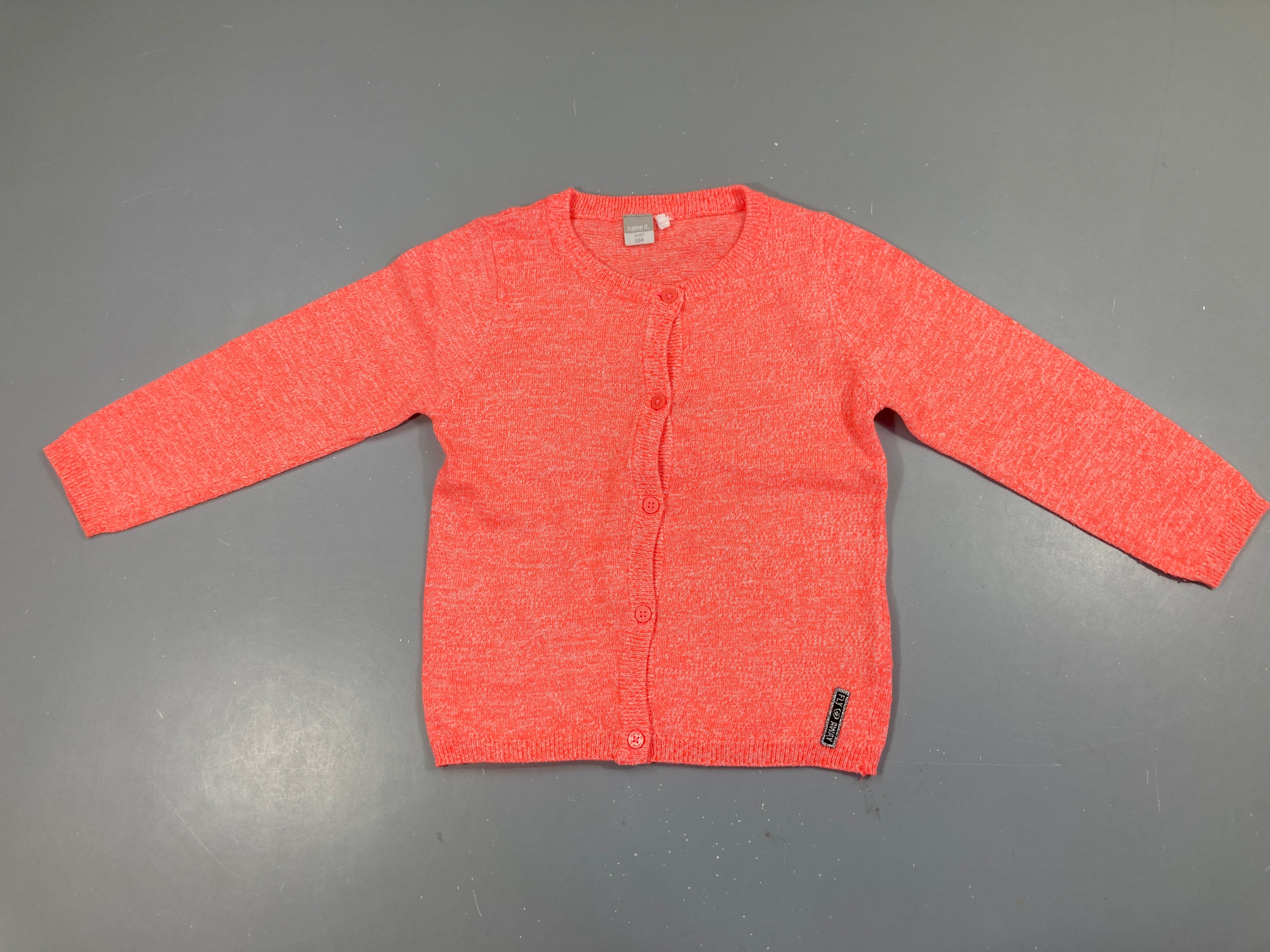 Gilet orange néon chiné