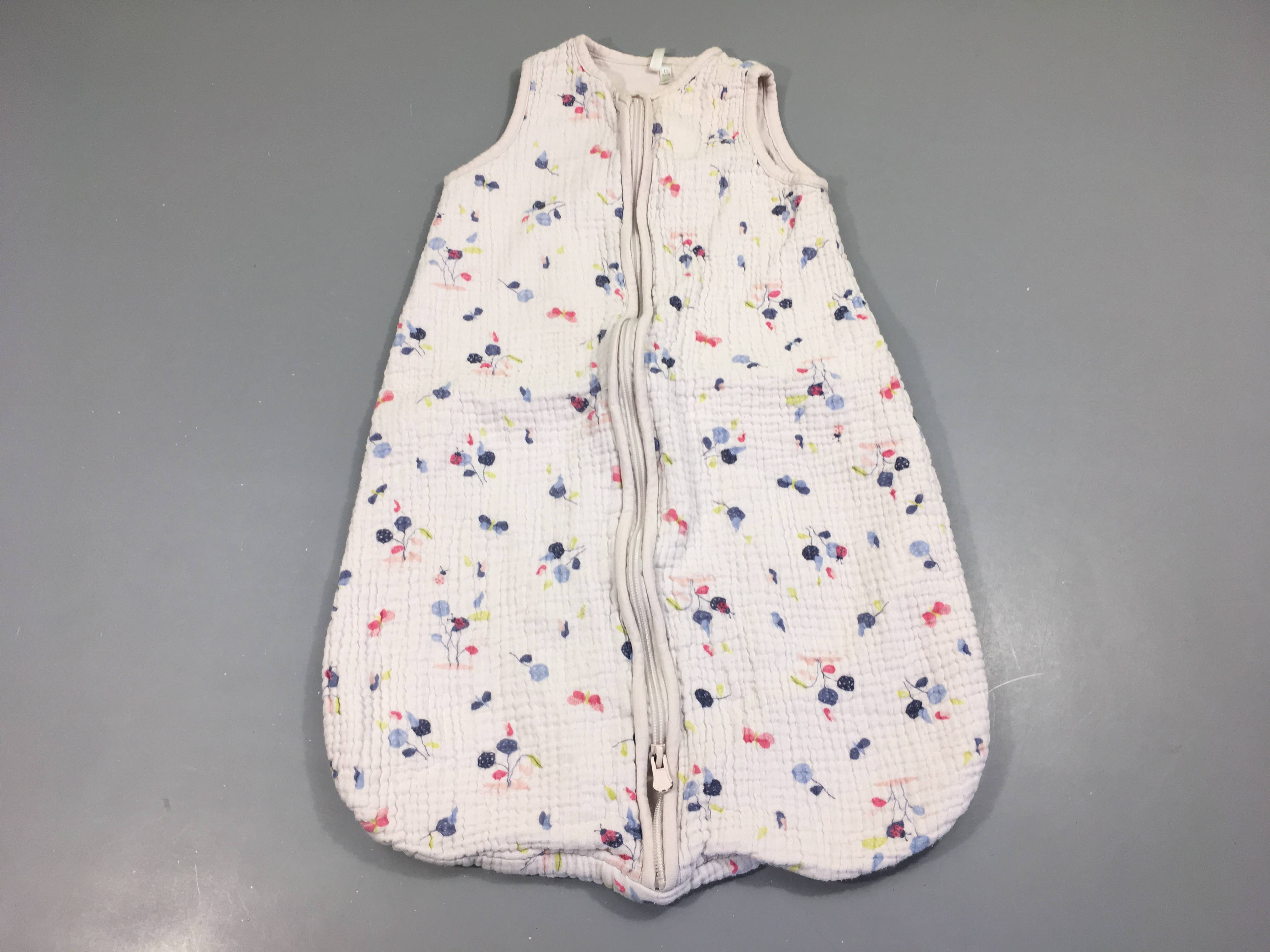 Sac de couchage s.m coton tetra rose pâle fleurs