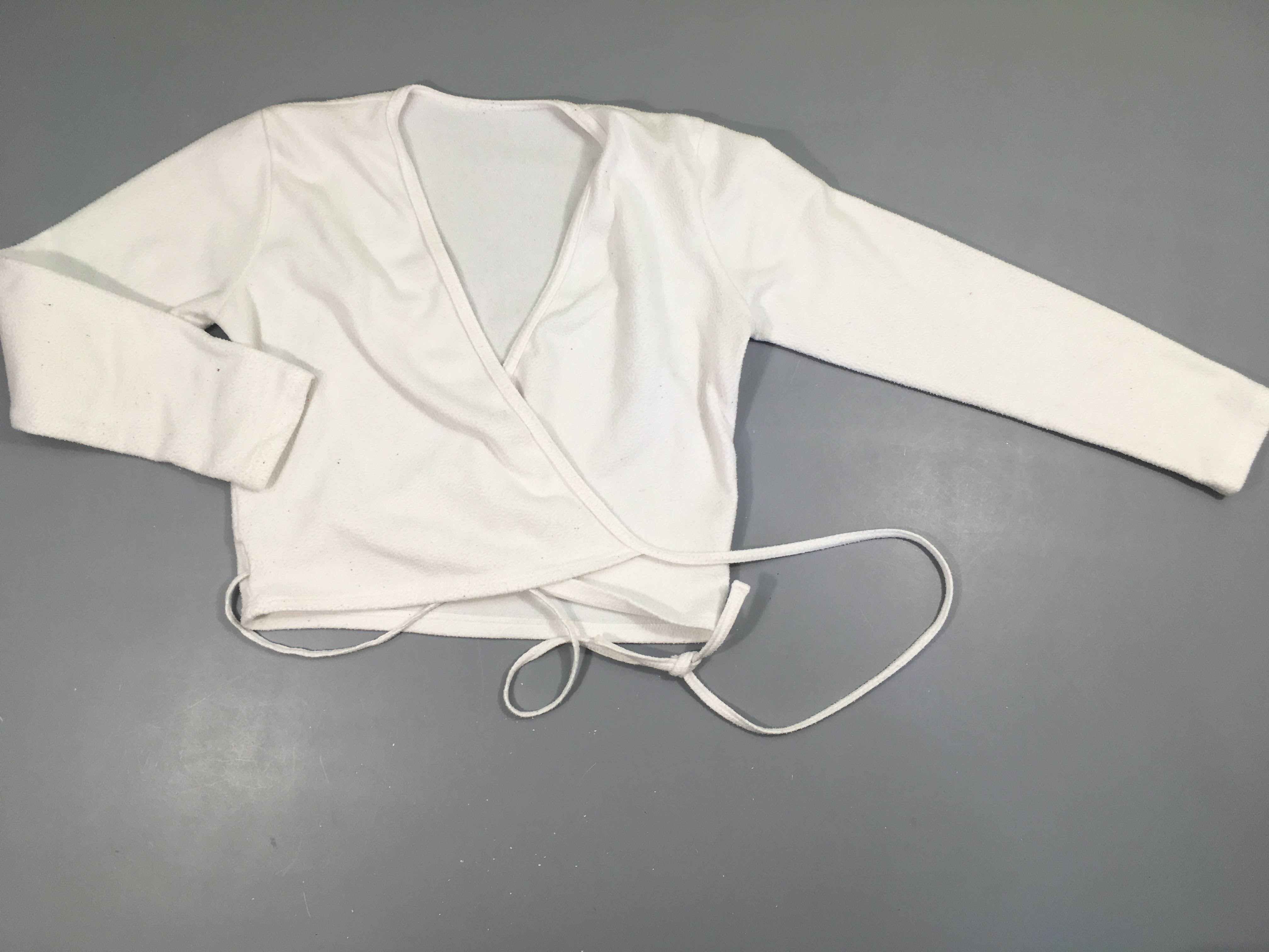 Cache coeur blanc de danse 100% Polyester