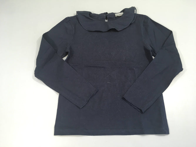 T-shirt m.l bleu marine col léger, moins cher chez Petit Kiwi