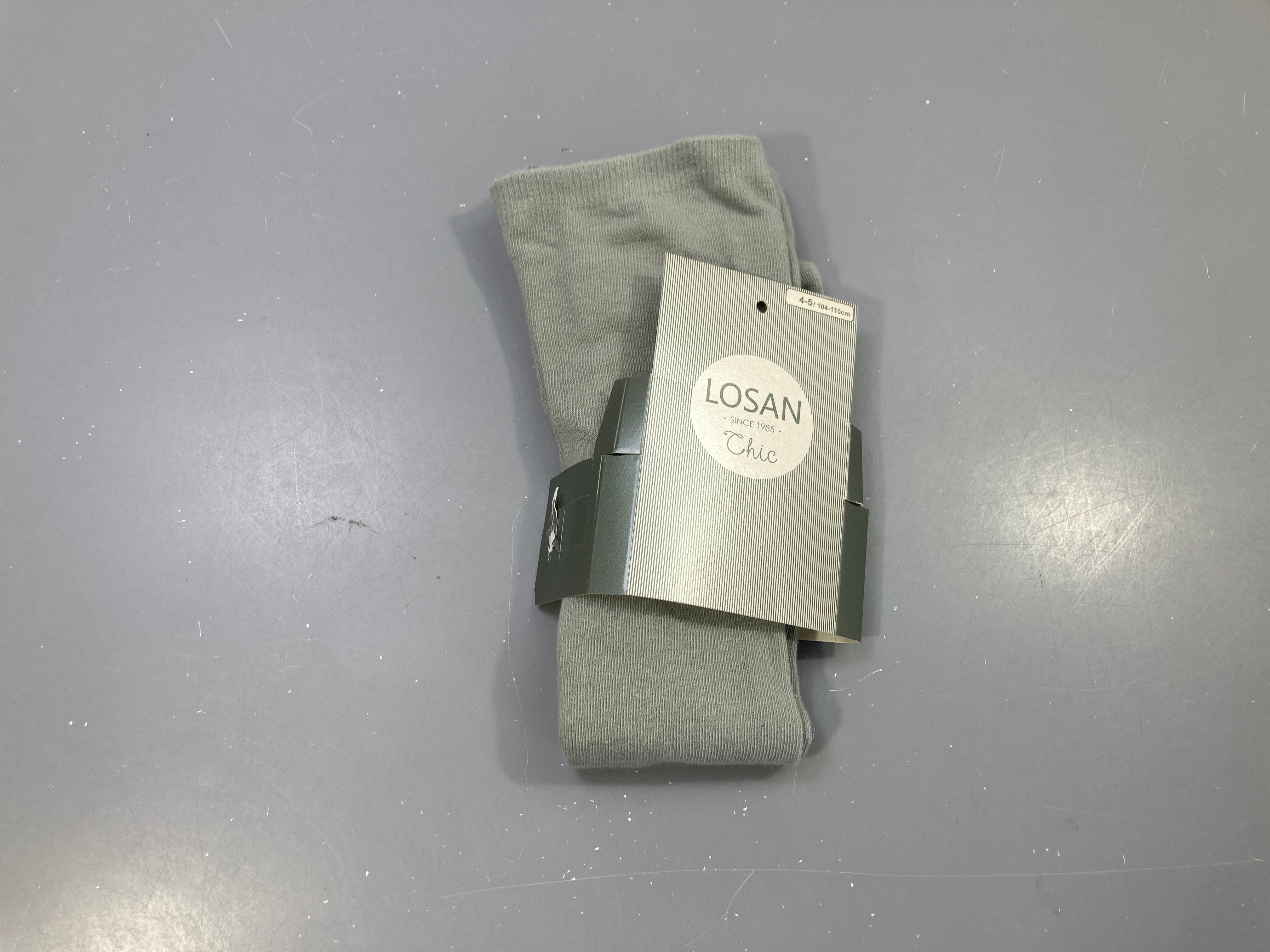 Collants vert sauge, neufs sous étiquette