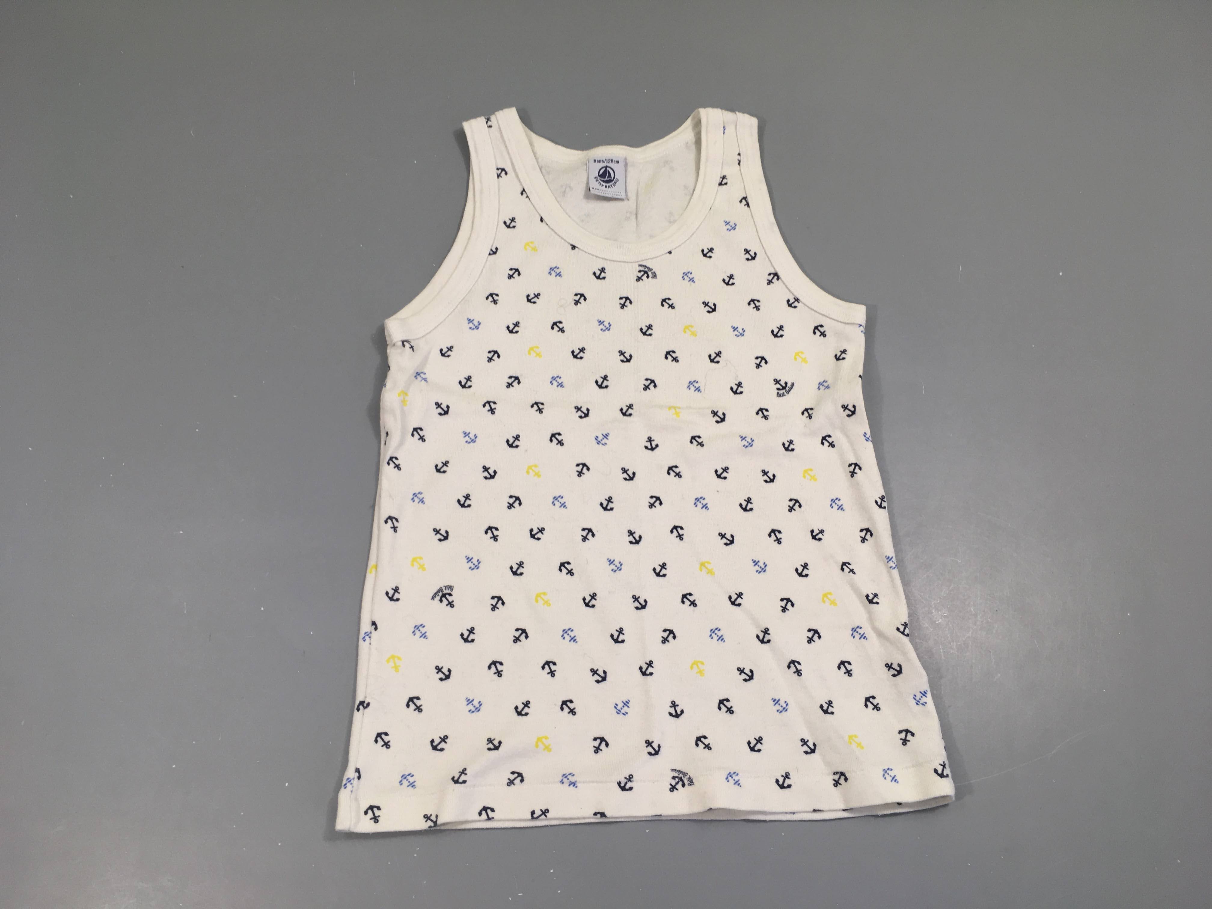 Chemisettes s.m blanche ancres