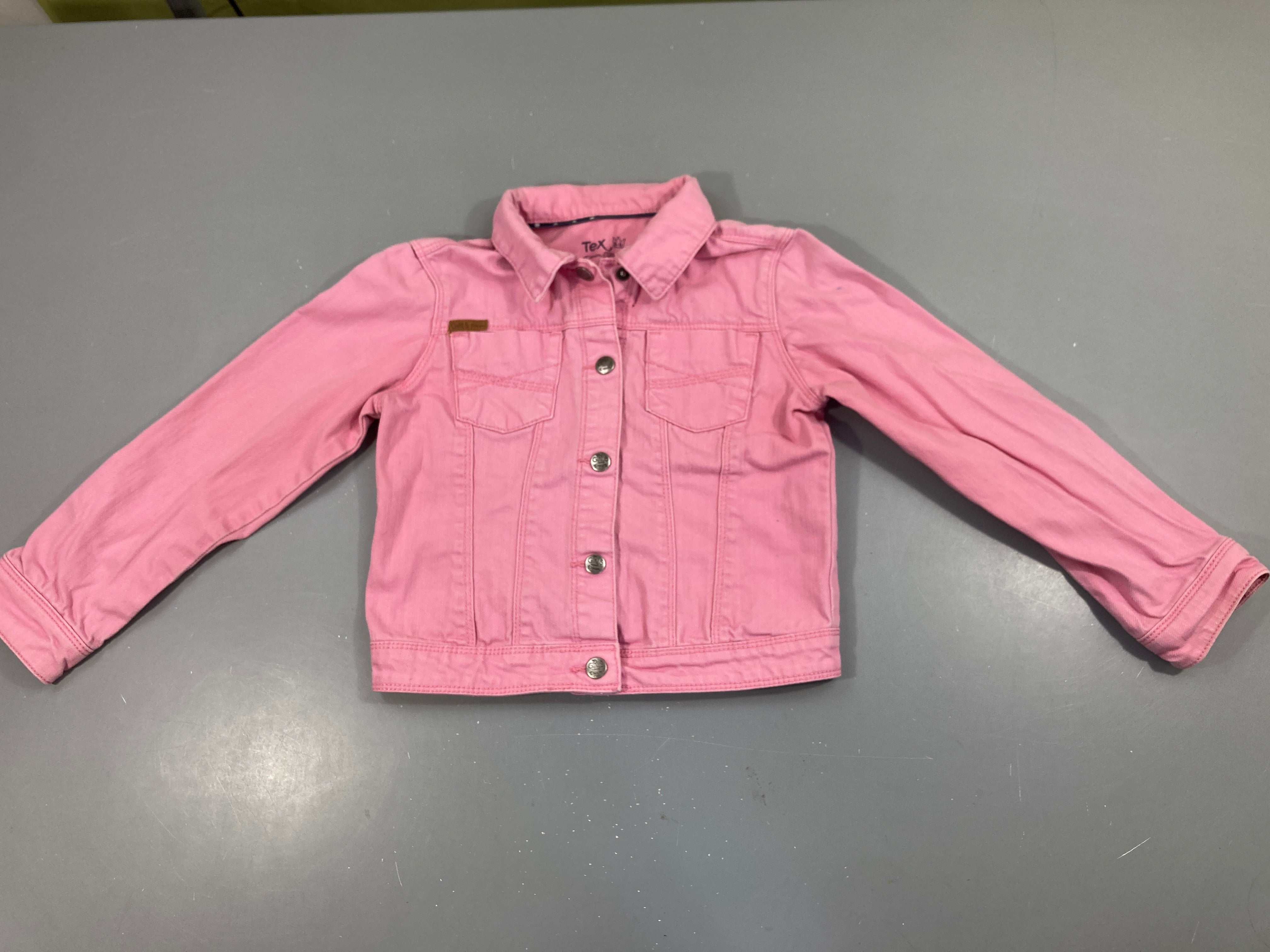 Veste en jean rose