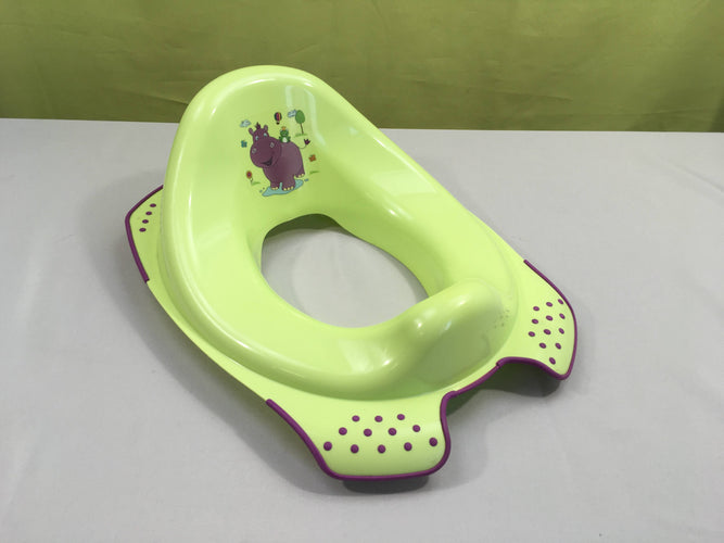 Réducteur de WC vert hippo, moins cher chez Petit Kiwi
