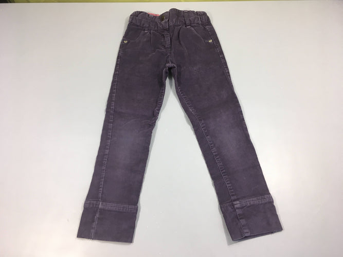Pantalon velours mauve, moins cher chez Petit Kiwi