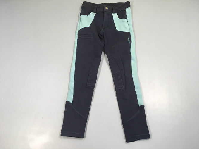 Pantalon d'équitation bleu foncé-turquoise, moins cher chez Petit Kiwi