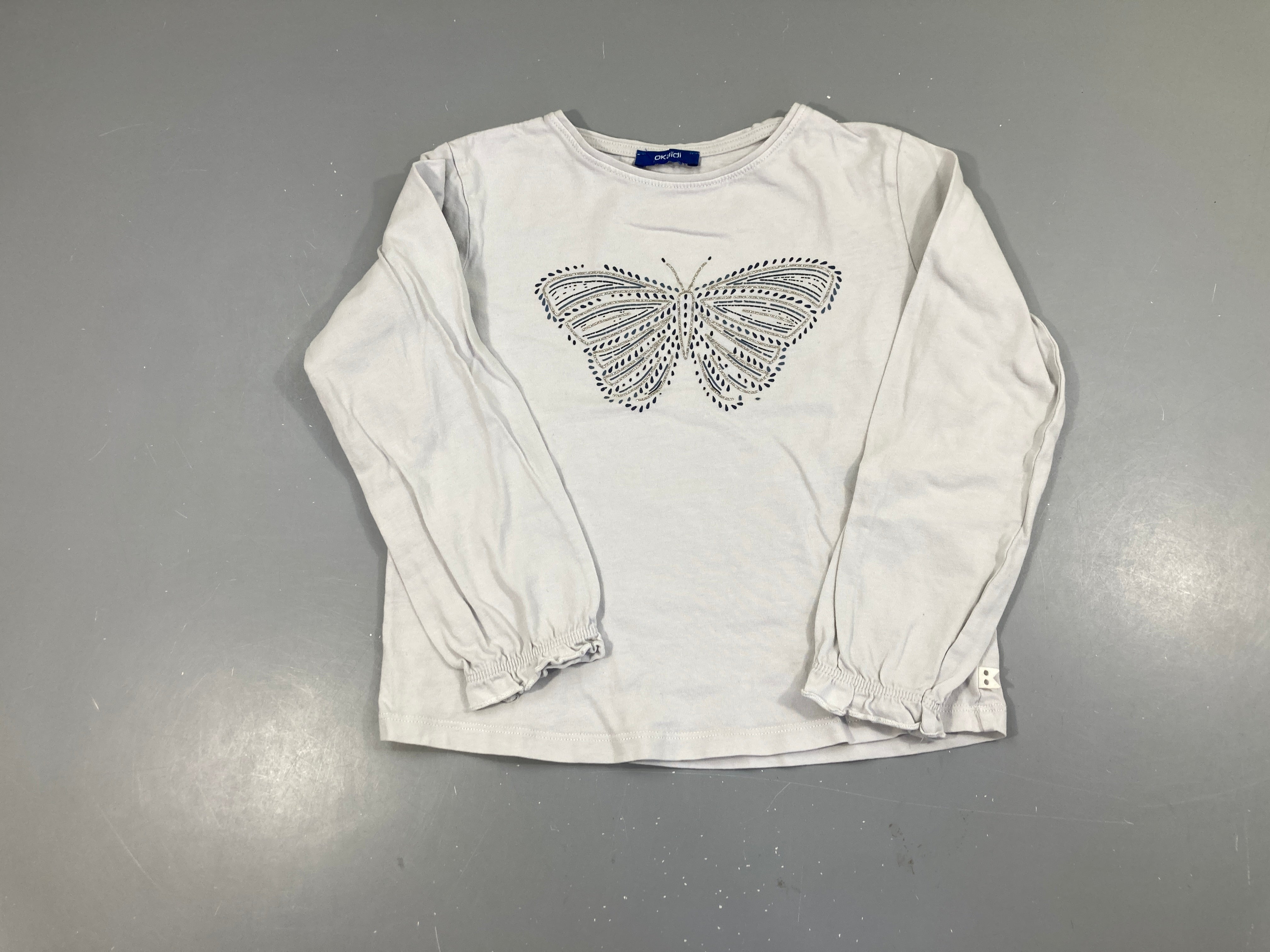 T-shirt m.l gris papillon