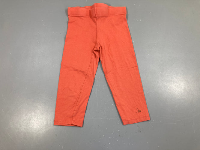 Legging 3/4 orange, moins cher chez Petit Kiwi