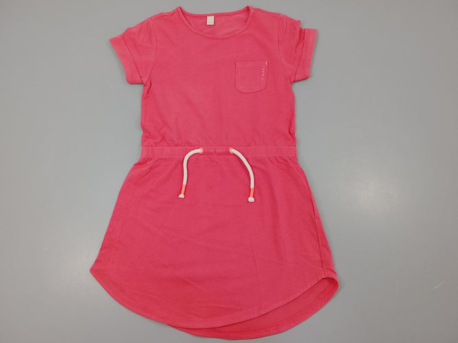 Robe m.c  jersey rose, petite poche "Esprit", petite tache à l'avant, moins cher chez Petit Kiwi