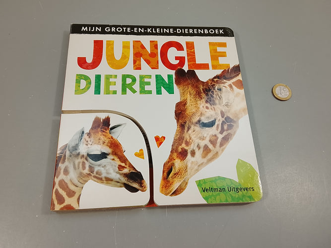 Mijn grote-en-kleine-direnboek. Jungle dieren, moins cher chez Petit Kiwi