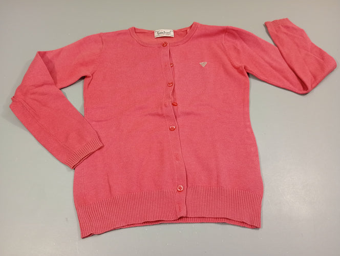Gilet rose, petits sequins, moins cher chez Petit Kiwi