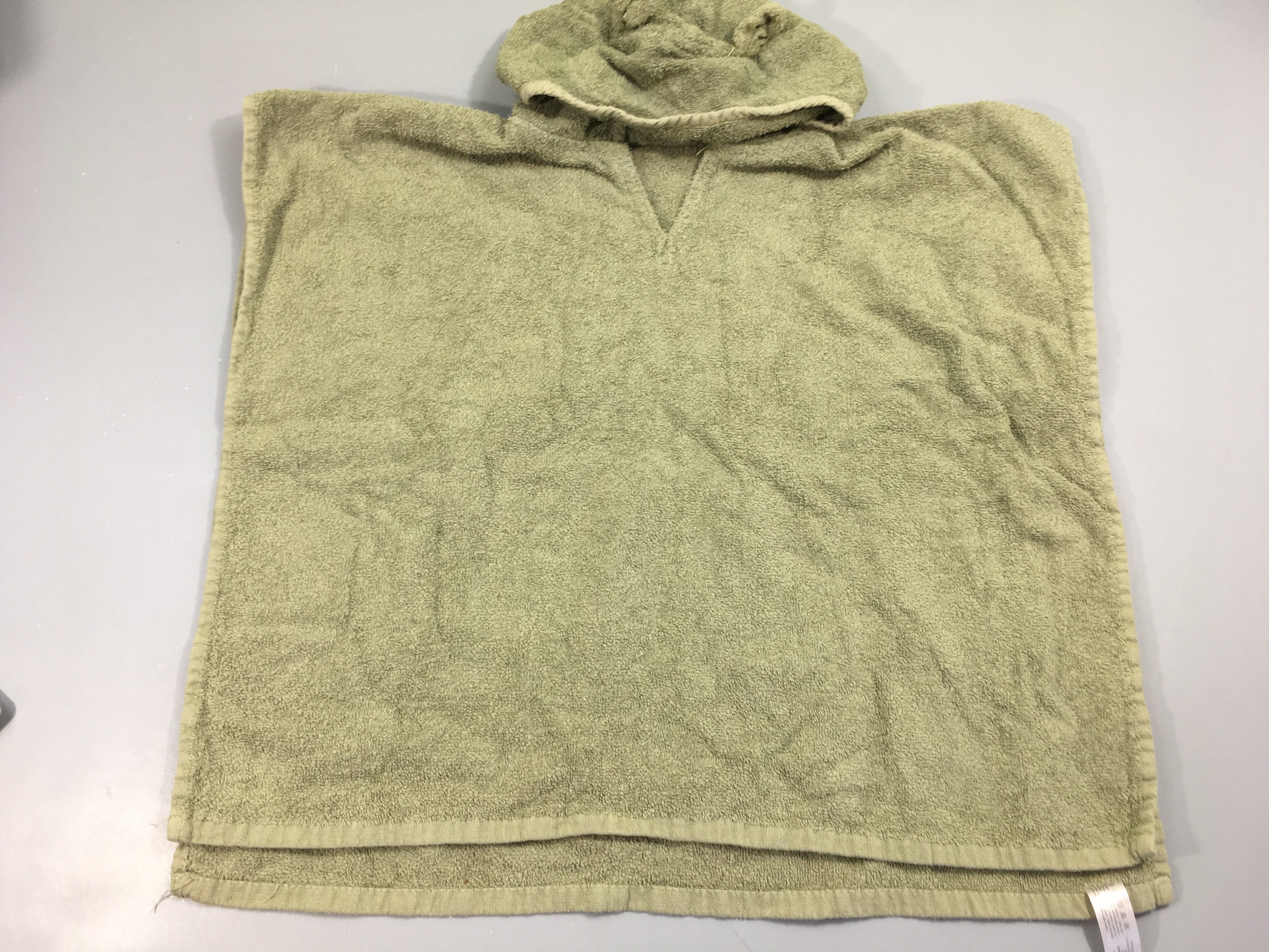 Cape de bain éponge kaki, 60x120