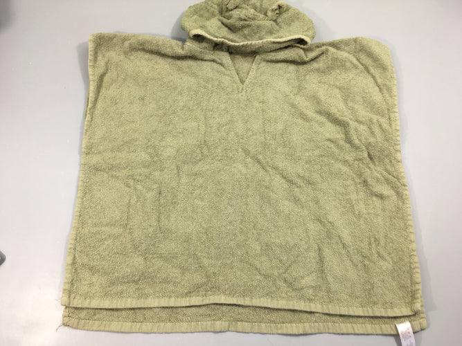 Cape de bain éponge kaki, 60x120, moins cher chez Petit Kiwi