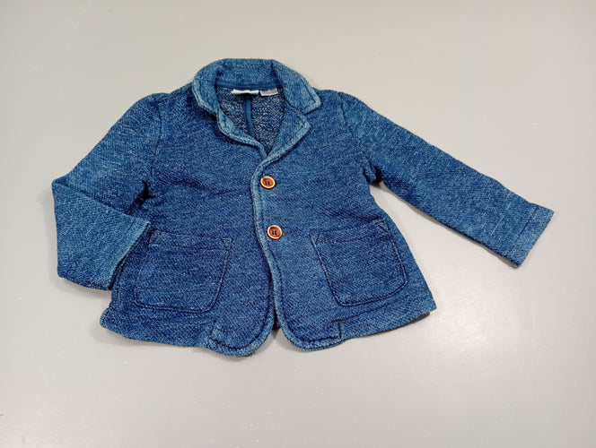 Blazer ml bleu chiné, moins cher chez Petit Kiwi
