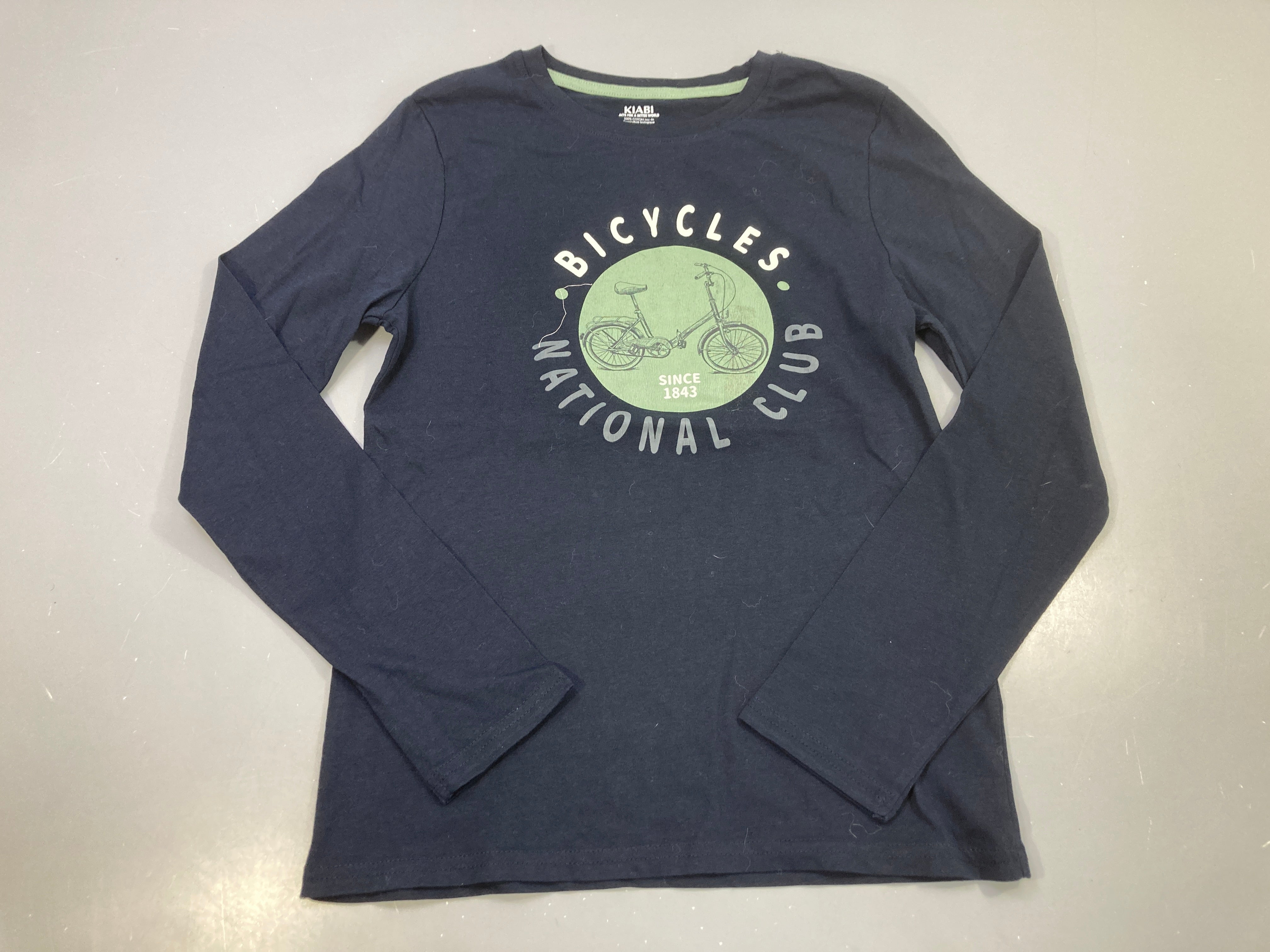 T-shirt m.l bleu marine vélo Bicycles National Club
