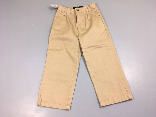 Neuf-Pantalon chino beige, moins cher chez Petit Kiwi