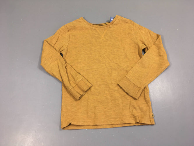 T-shirt m.l ocre flammé, moins cher chez Petit Kiwi