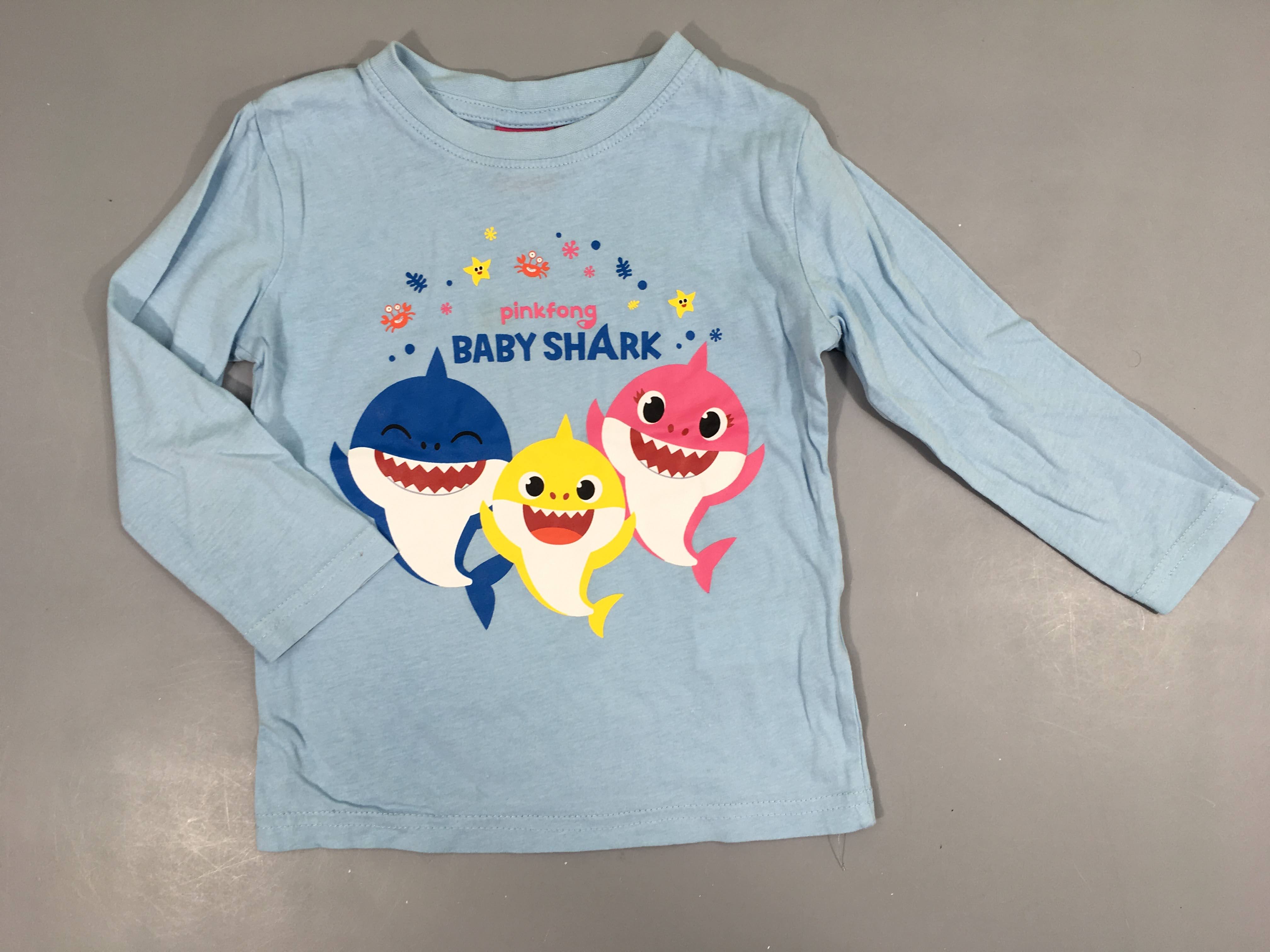 T-shirt m.l bleu Baby Shark