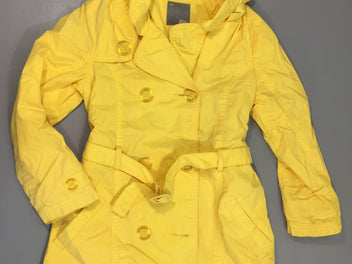 Veste à capuche jaune-petite tache dos et manche