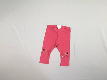 Legging rose vif lapins