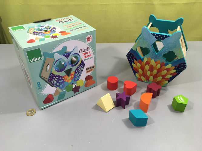 Boite à forme chouette, 18m, moins cher chez Petit Kiwi