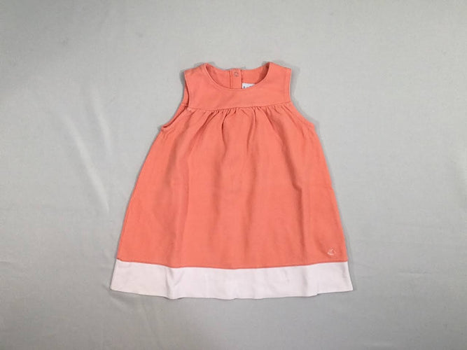 Robe s.m coton piqué orange - petite tache à l'avant, moins cher chez Petit Kiwi