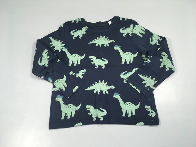 T-shirt m.l bleu foncé dinos, moins cher chez Petit Kiwi