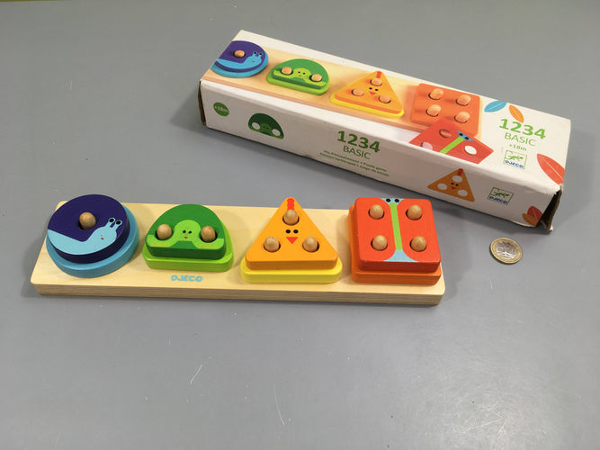 Jeu d'encastrement 1234 basic, +18m, moins cher chez Petit Kiwi