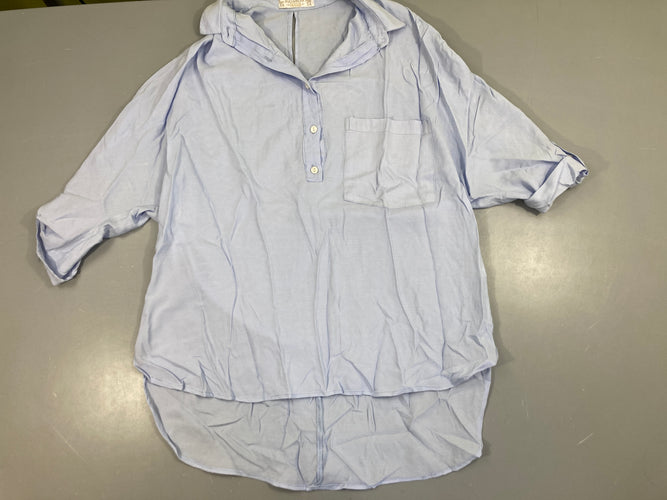 Blouse ml légère bleu, Pull&Bear, moins cher chez Petit Kiwi