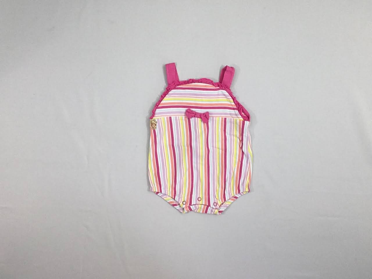 Bar.boteuse jersey rose rayé noeud