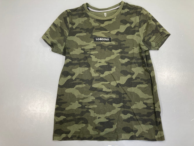 T-shirt m.c vert camouflage, moins cher chez Petit Kiwi