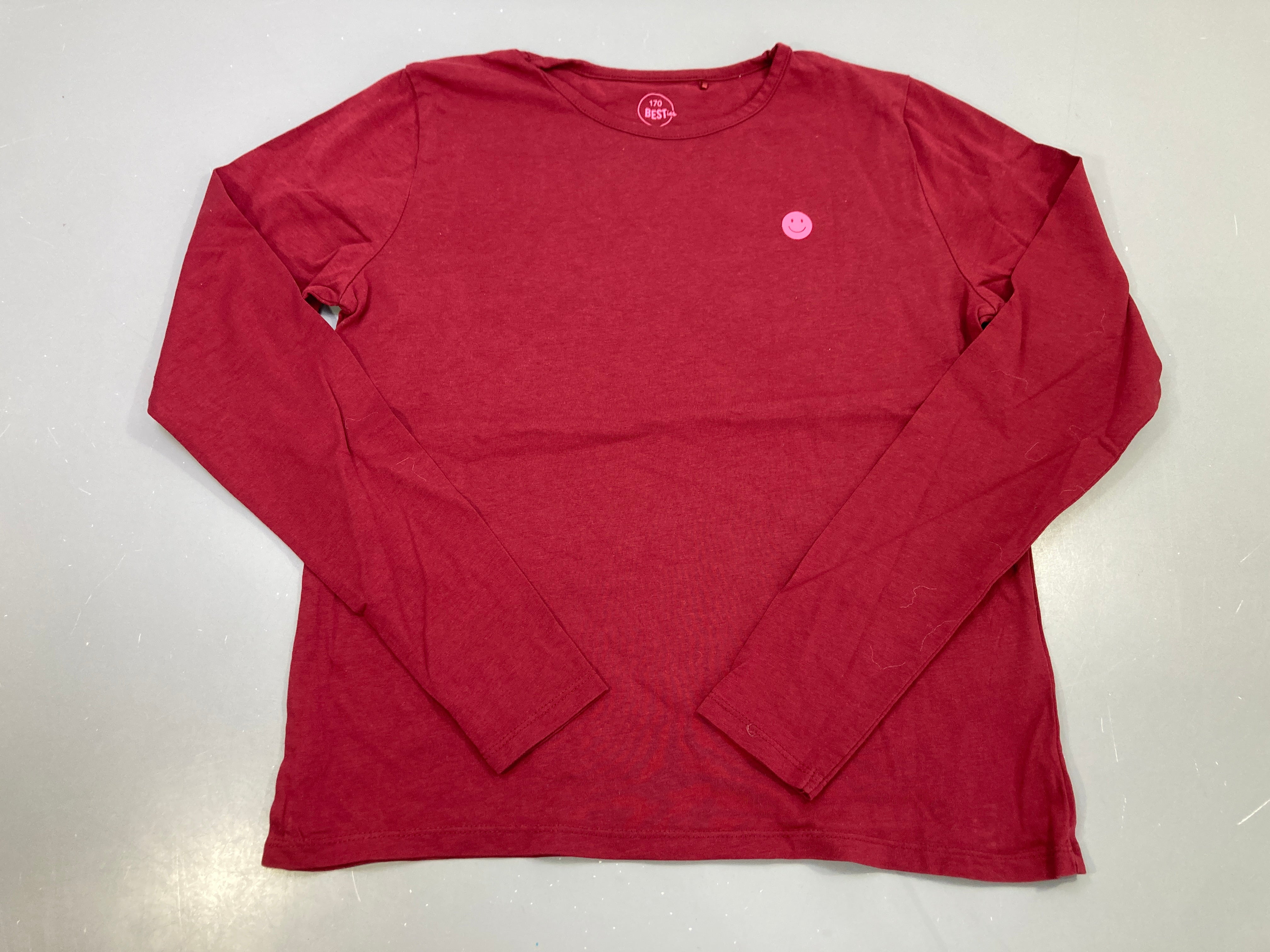 T-shirt m.l bordeaux s.miley rose, Besties