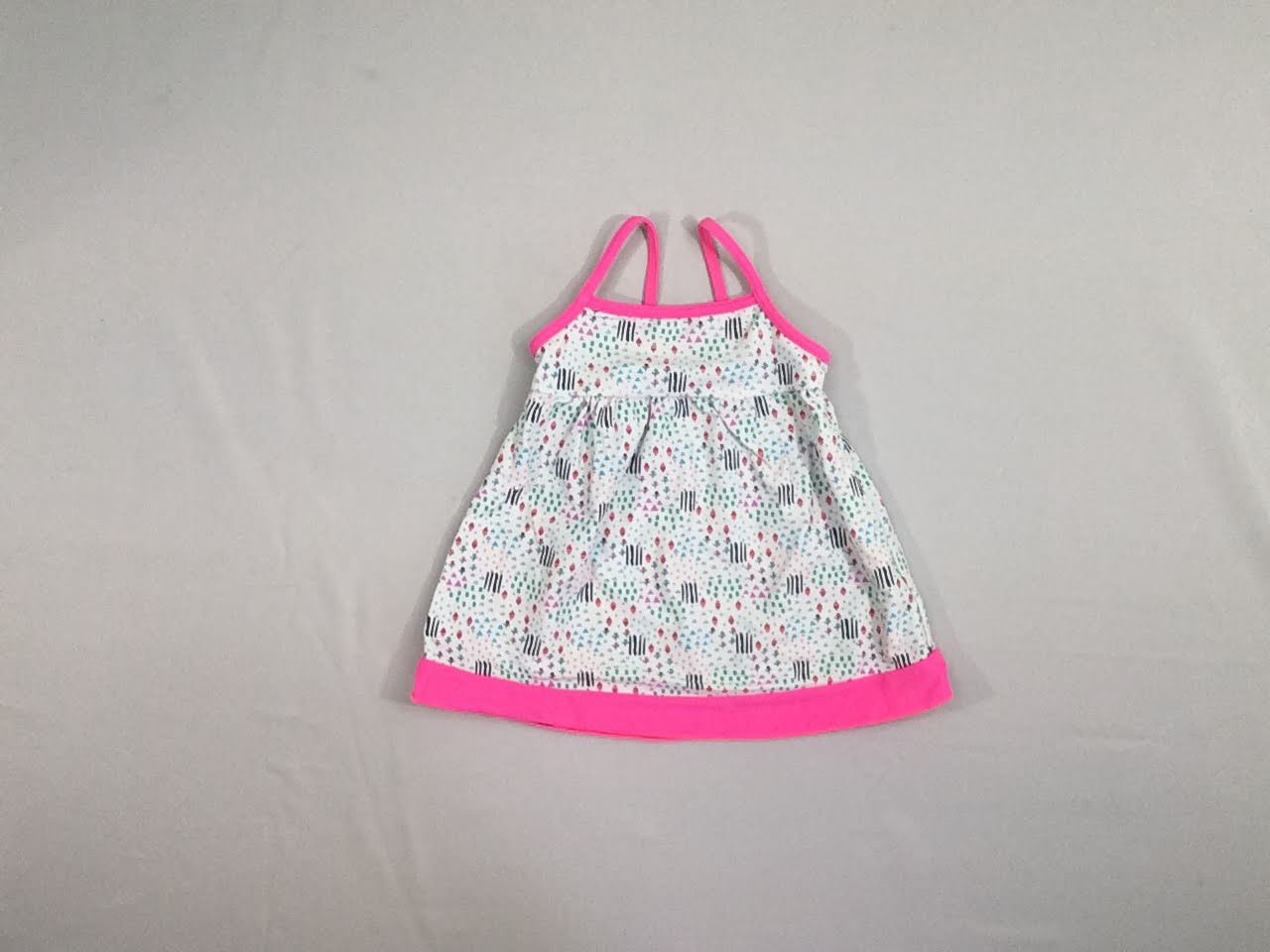 Robe maillot blanc/rose fleurs