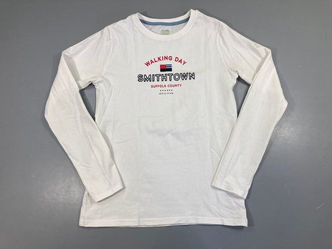 T-shirt m.l blanc Smithtown, moins cher chez Petit Kiwi
